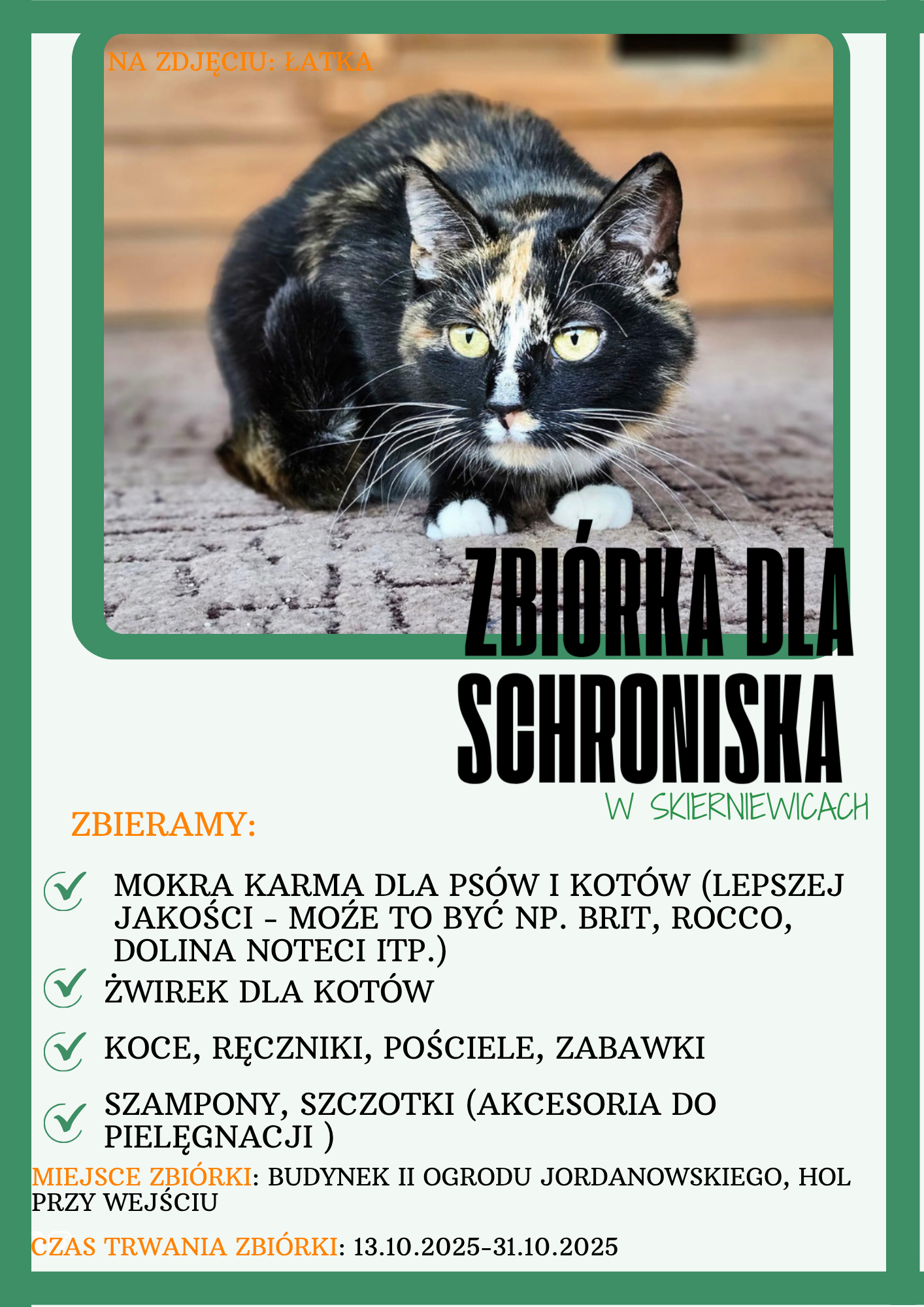 Zbiórka dla schroniska w Skierniewicach