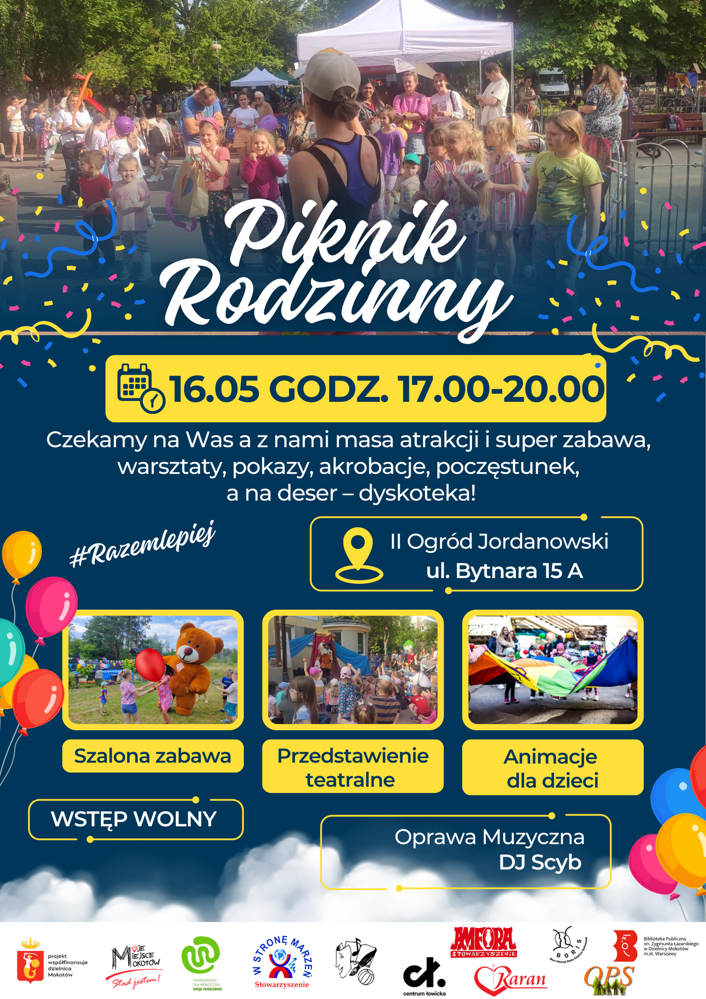 Plakat promujący Piknik Rodzinny