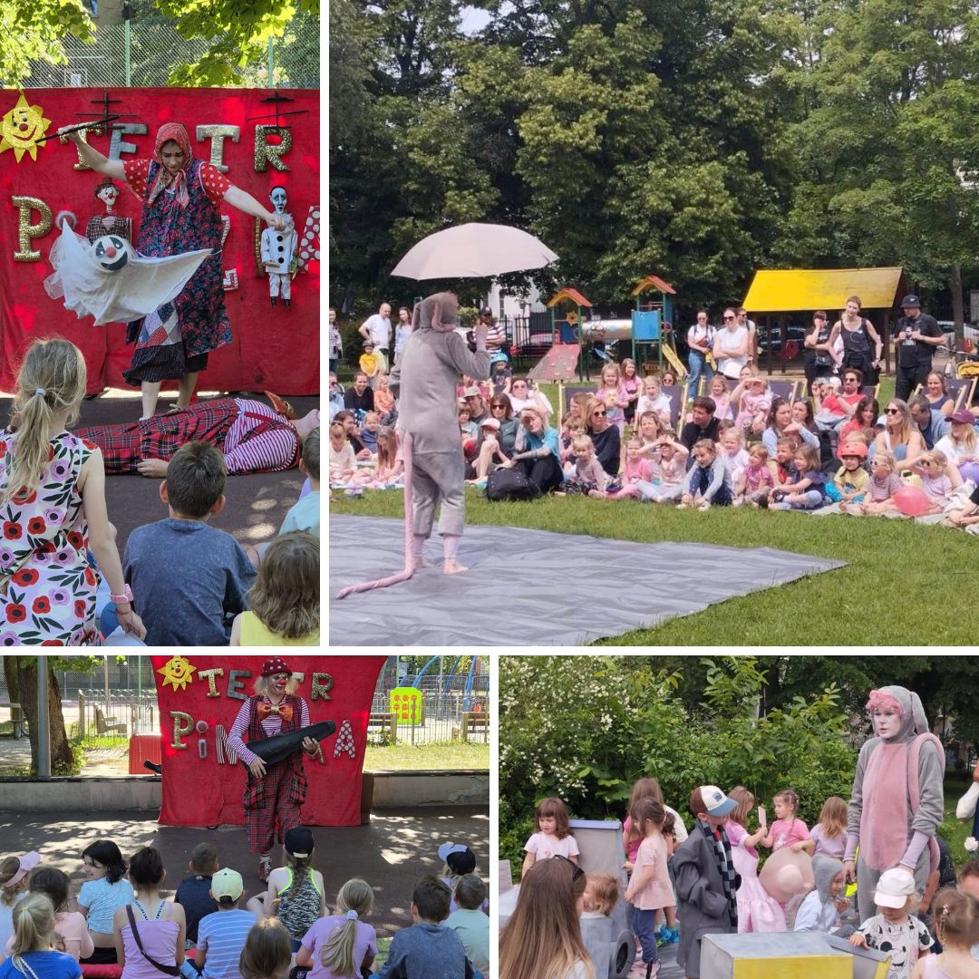 Zbiór zdjęć przedstawiających wakacyjne aktywności w II Ogrodzie Jordanowskim