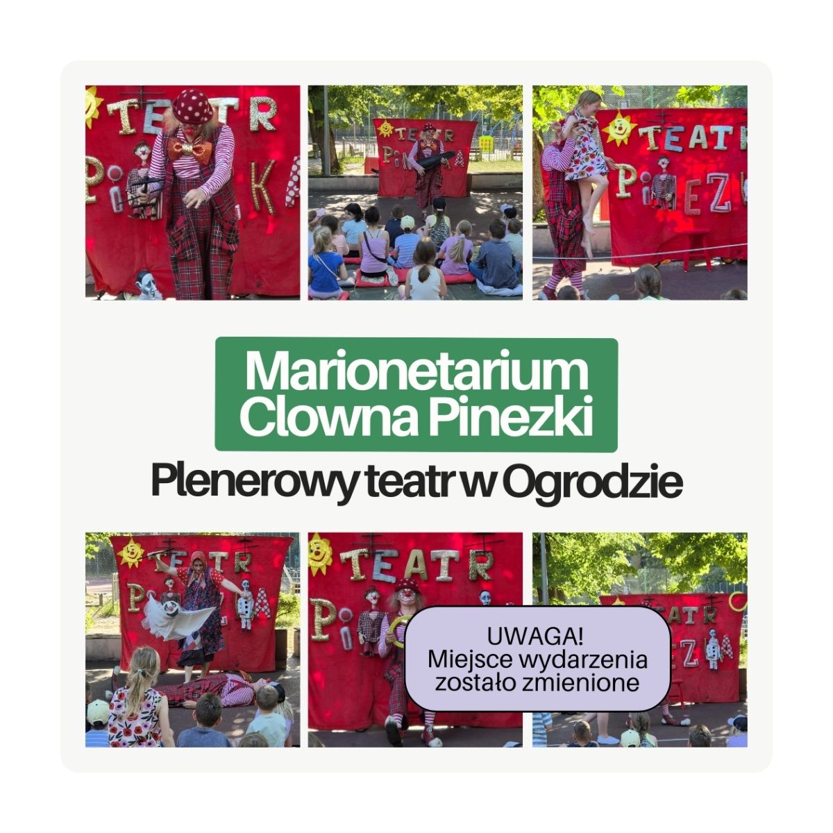 Teatr plenerowy - relacja z wydarzenia i zaproszenie (uwaga! nowa lokalizacja)