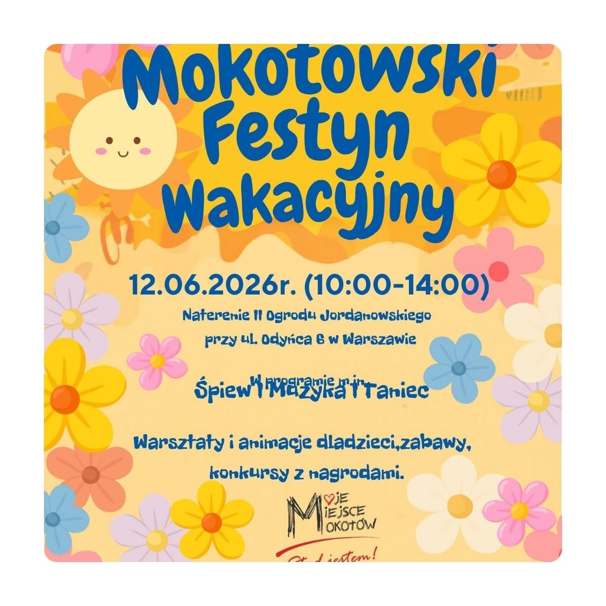 Mokotowski Festyn Wakacyjny - zaproszenie