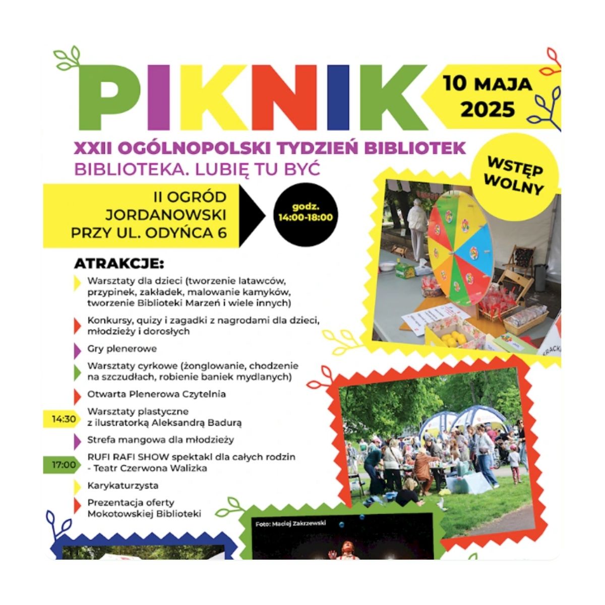 Mokotowski Piknik Z Okazji Tygodnia Bibliotek