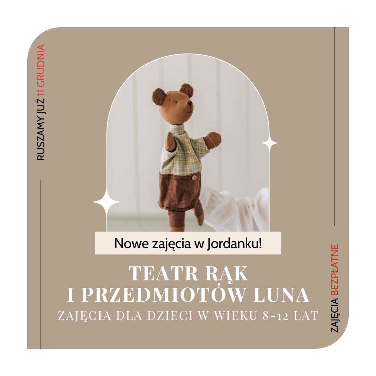 Teatr Rąk i Przedmiotów LUNA - nowe zajęcia w naszej ofercie