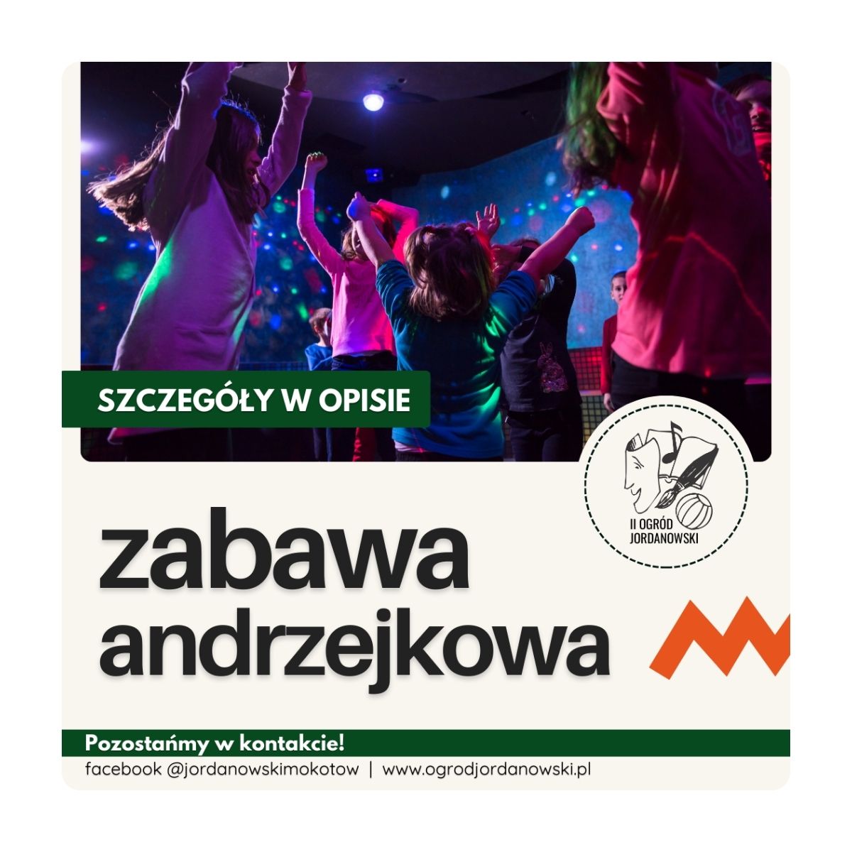 Andrzejkowa zabawa w Jordanku - zaproszenie