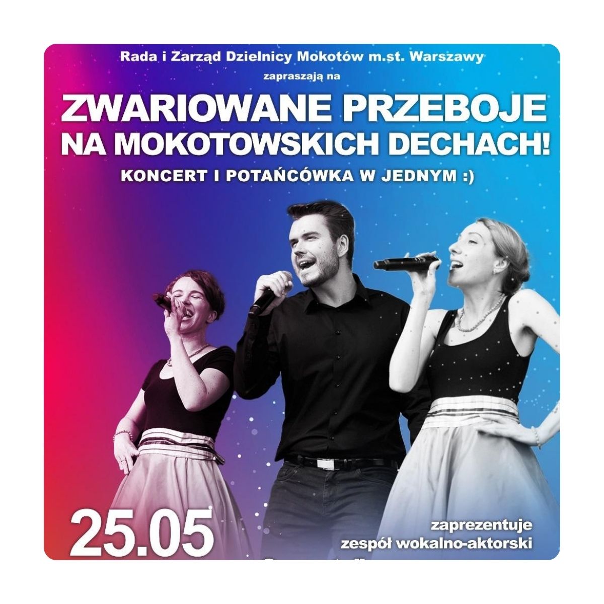 Zwariowane przeboje na mokotowskich dechach - zaproszenie na zabawę